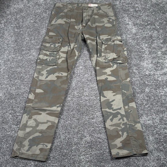 Wrangler Men's Camo Cargo Pants GreenRegular Taper Leg Size 30x30 **READ** - Picture 2 of 10